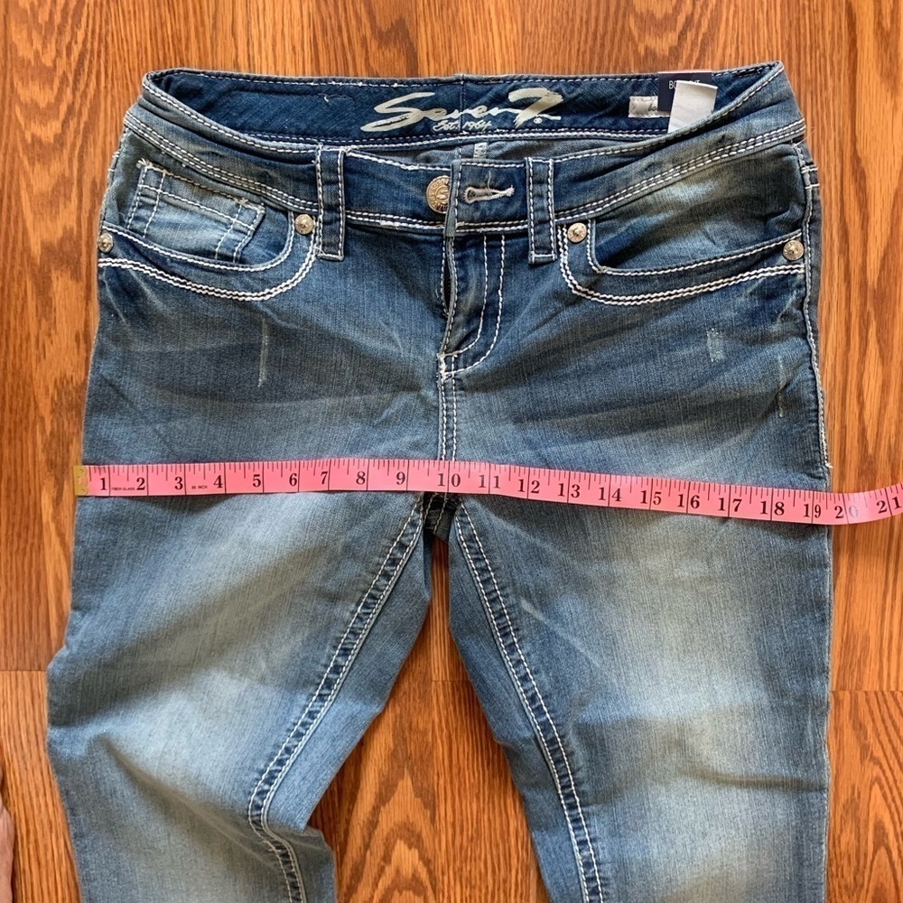 SEVEN 7 size 8 Women’s Blue Bootcut Denim Jeans - Picture 10 of 16